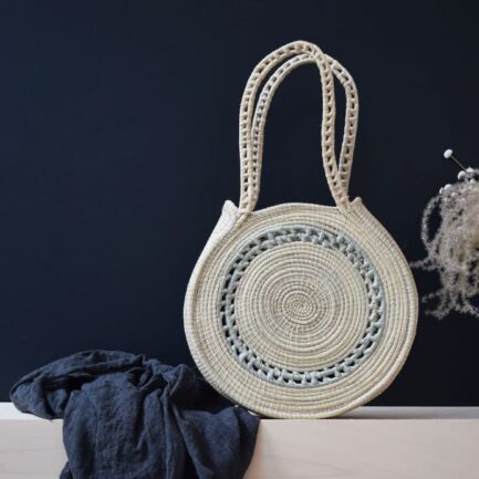 Sac rond bicolore naturel Finca Home - Ambiance 1