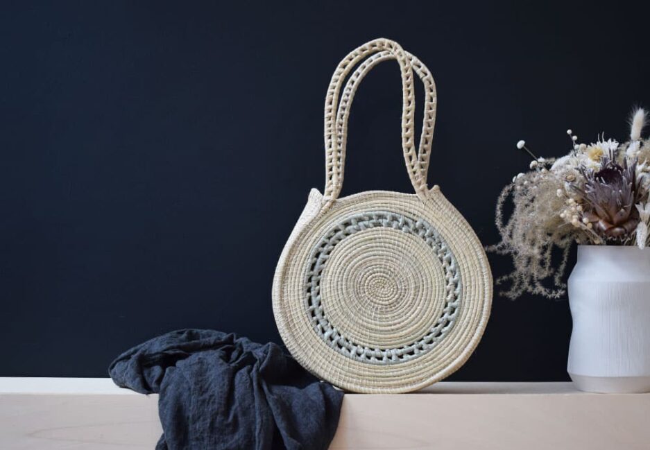 Sac rond bicolore naturel Finca Home - Ambiance 1