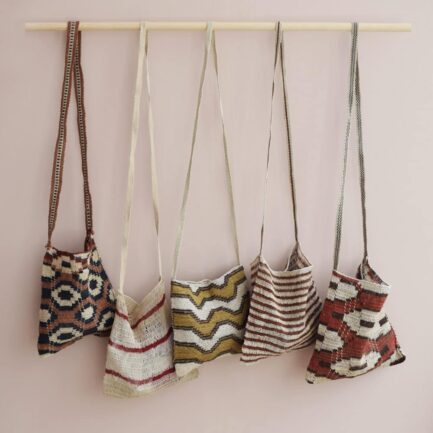 Sac tissé à motifs chevrons