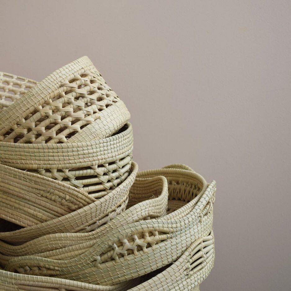 Corbeilles tressées en fibres végétales Finca Home - Ambiance 4