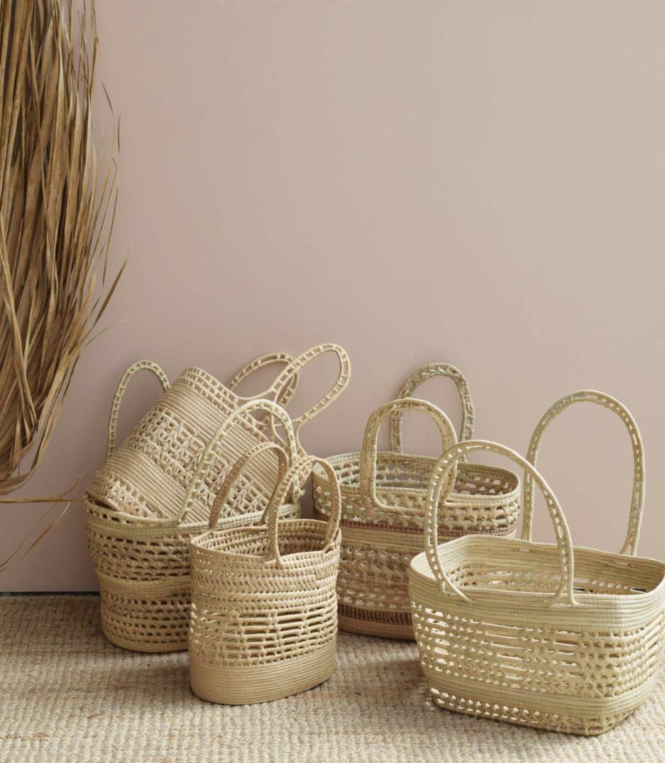 Panier tressé m naturel Finca Home - Ambiance 1