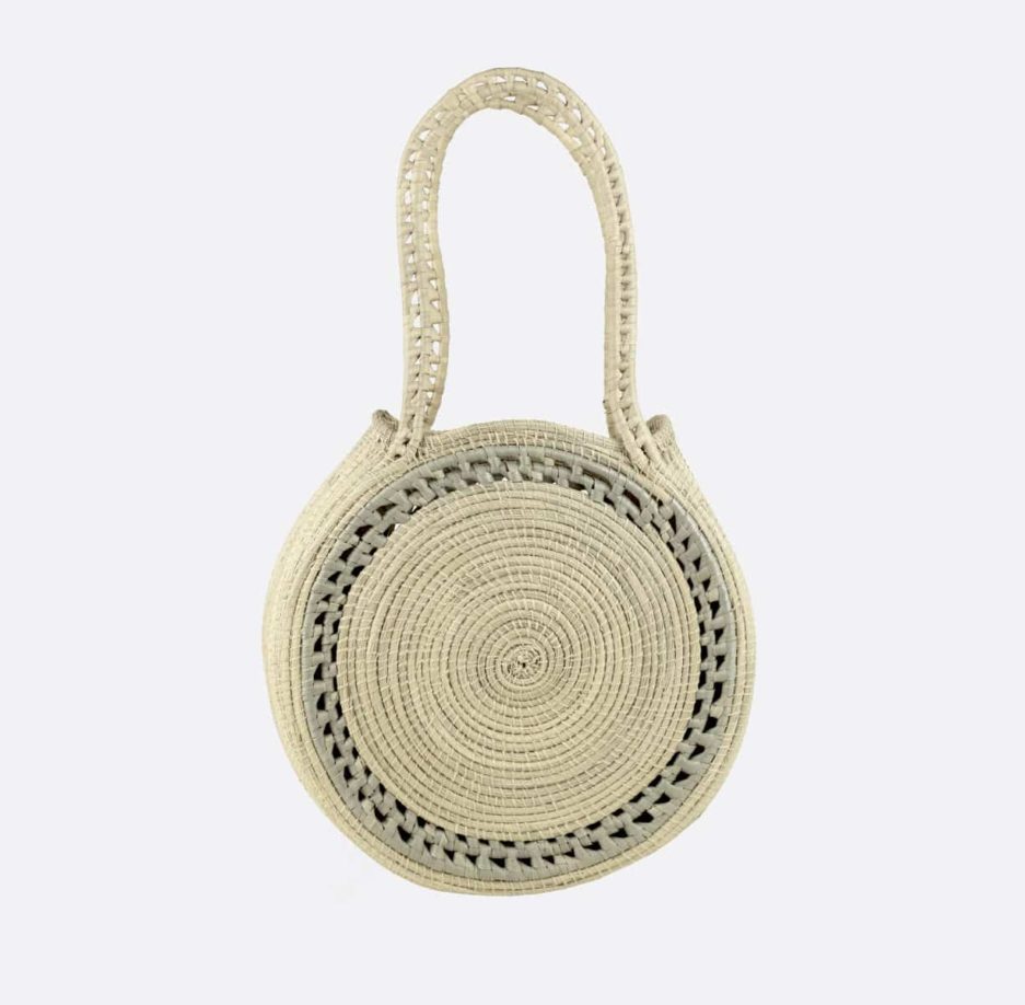 Sac rond bicolore naturel Finca Home - Détails
