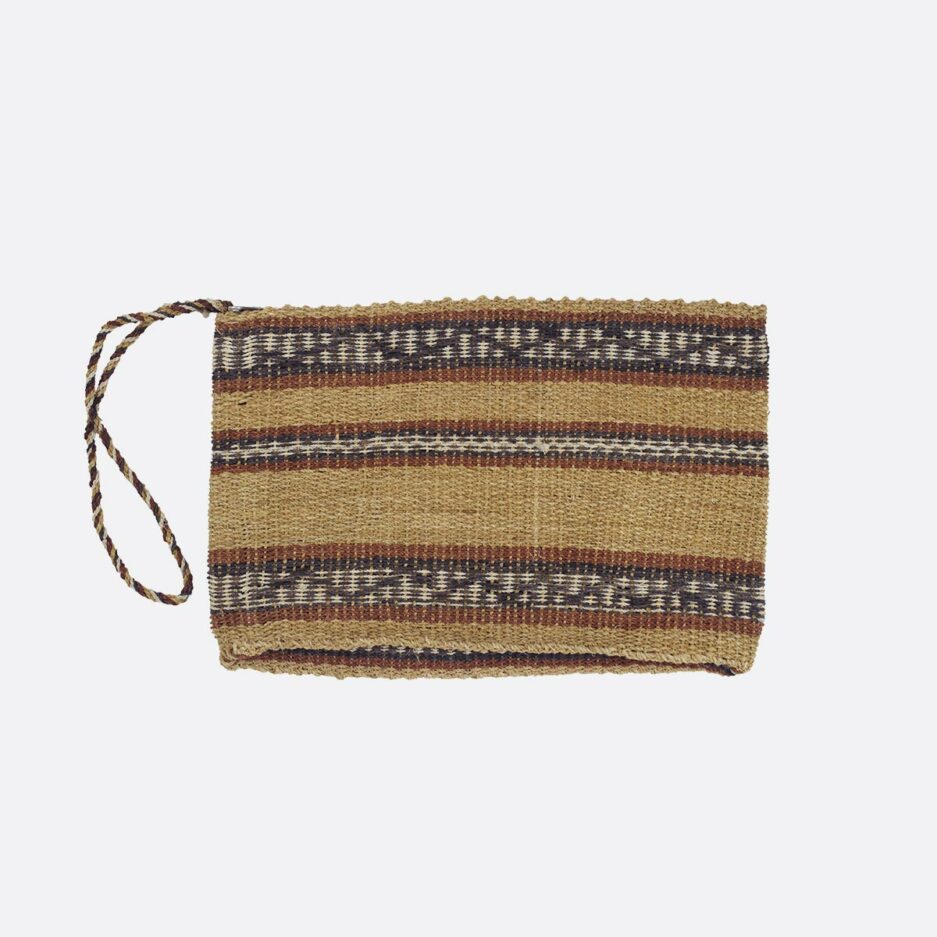 Pochette tissé café - Finca Home