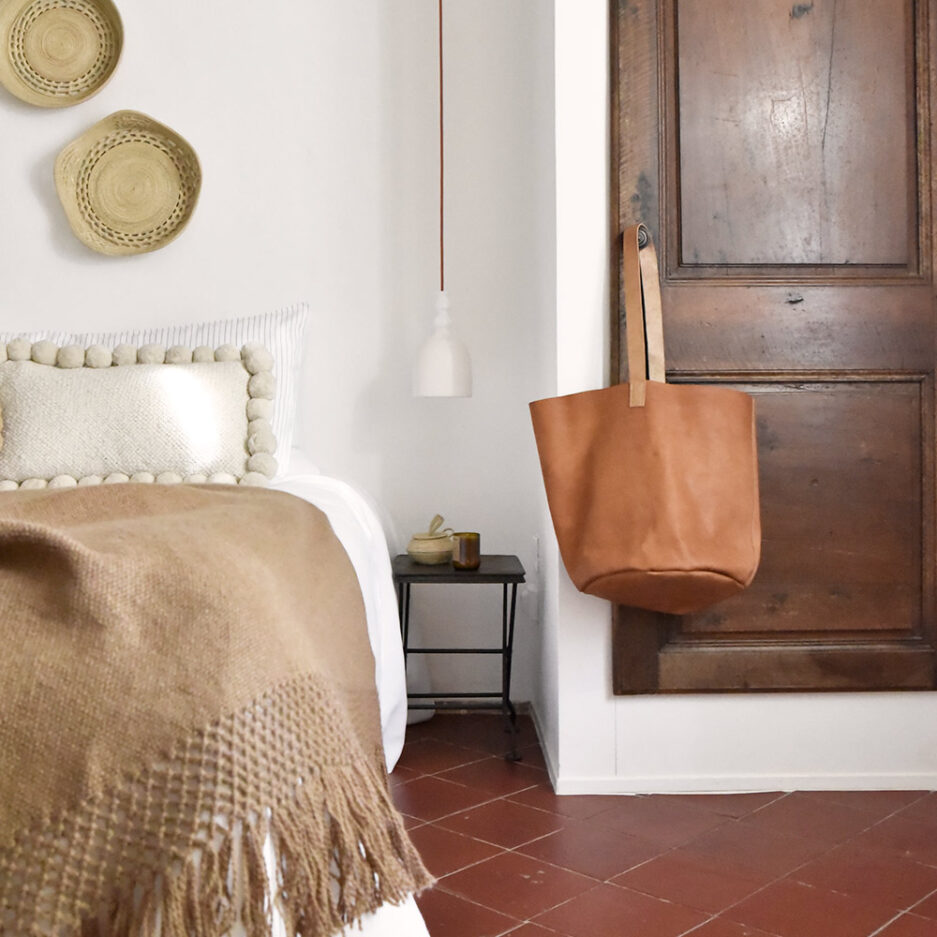 Sac cabas en cuir artisanal Finca Home