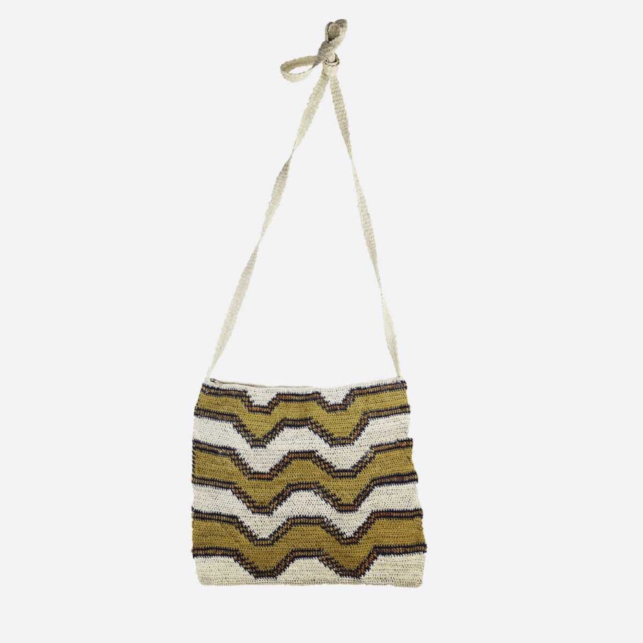 Sac tissé à motifs chevrons Finca Home - Détails