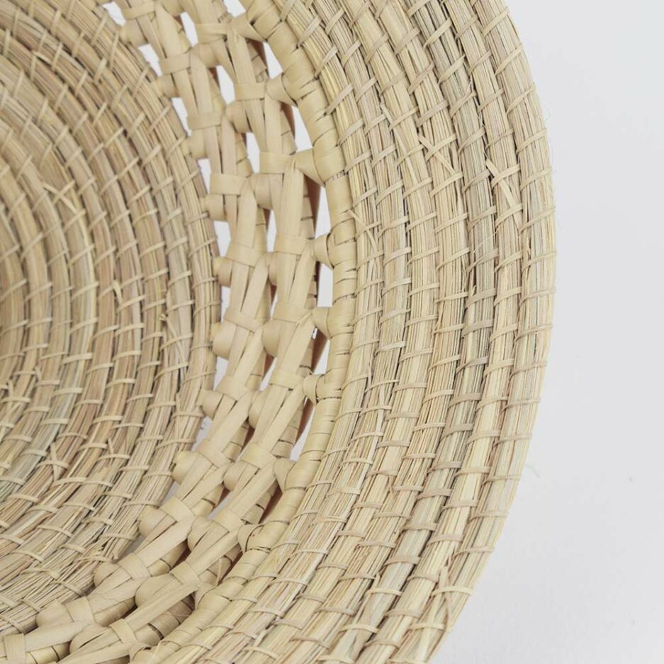 Coupelle tressée haute en fibres végétales Finca Home - Zoom