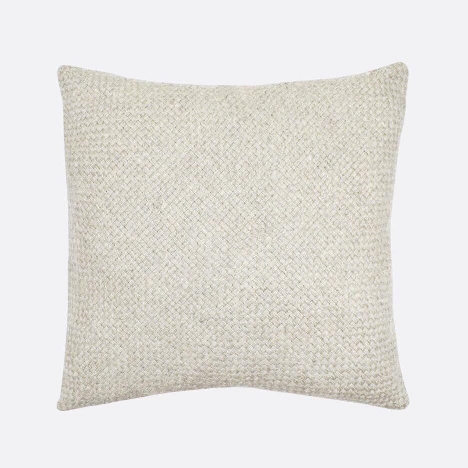 Coussin ethnique carré 50x50 blanc Finca Home