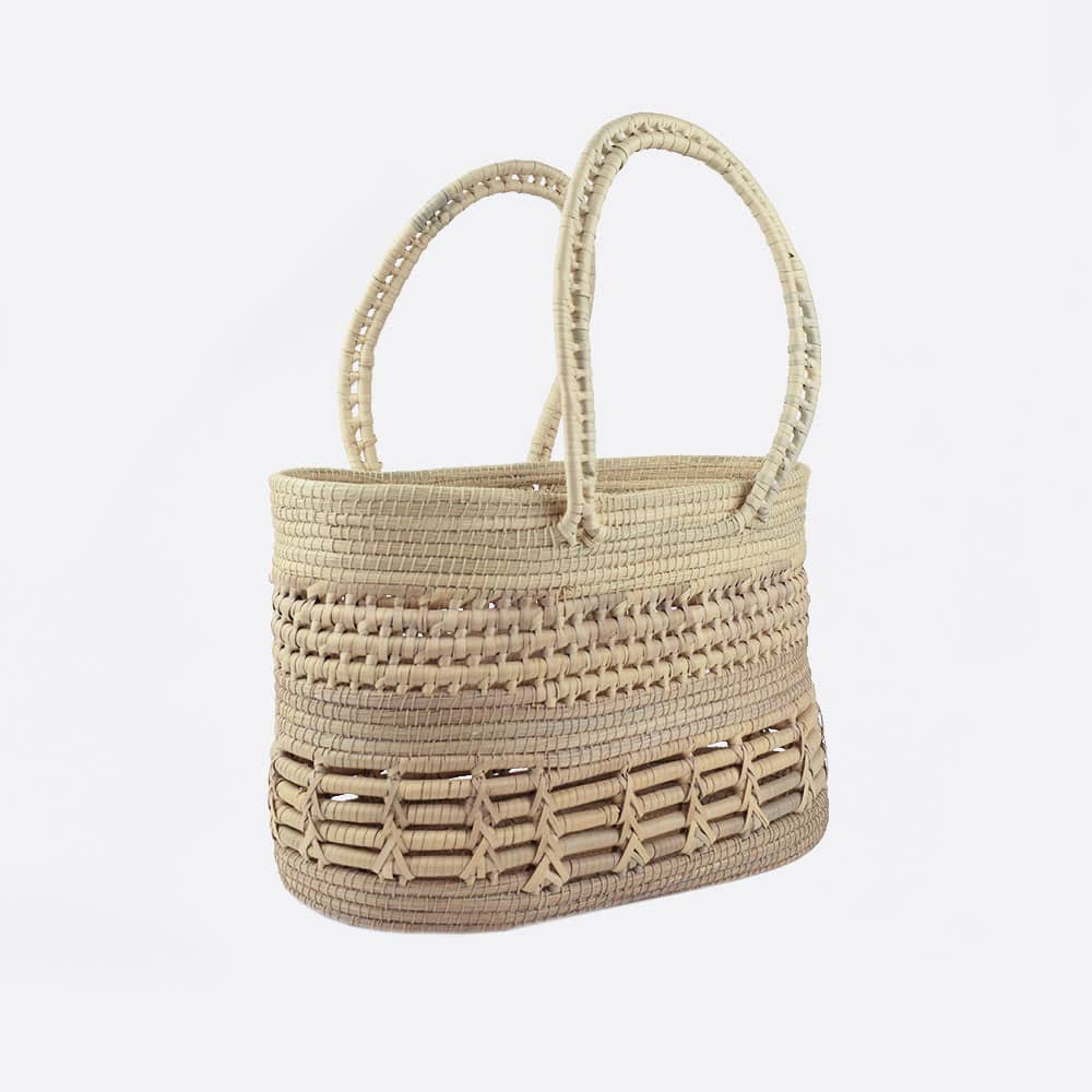Panier à Linge,Panier De Rangement Tissé à La Main,en Paille Avec