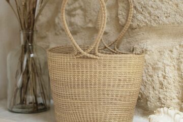 Panier S en palmier tressé Finca Home