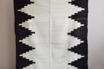 Tapis en laine noir et blanc Finca Home