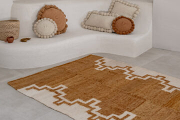 Tapis en laine ocre Finca Home