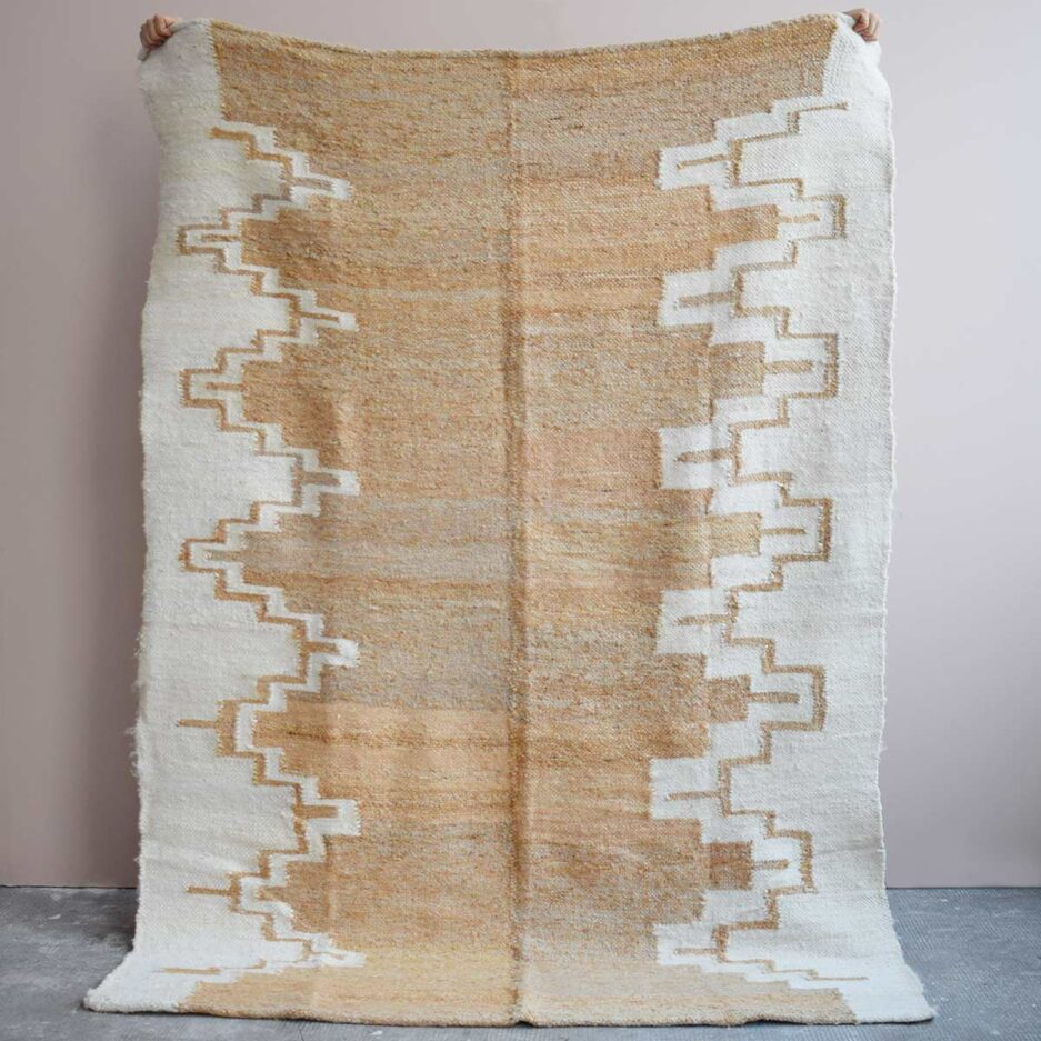 Tapis en laine ocre Finca Home