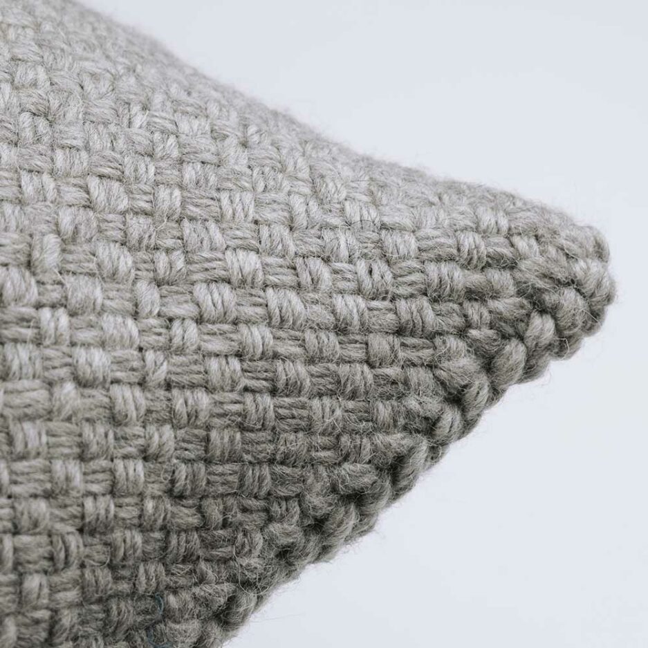 Coussin ethnique carré 50x50 gris Finca Home - Zoom