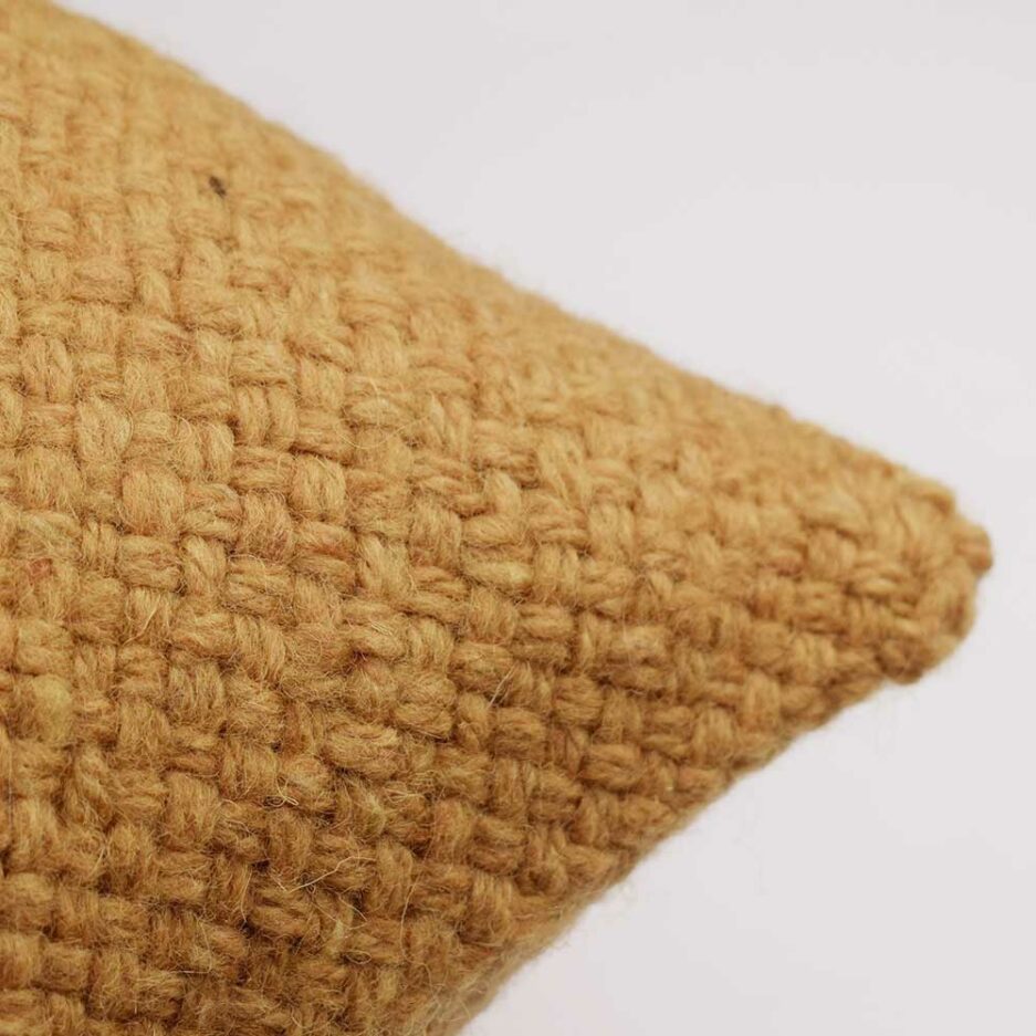 Coussin ethnique carré 50x50 ocre Finca Home - Zoom