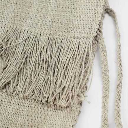 Pochette plate écru