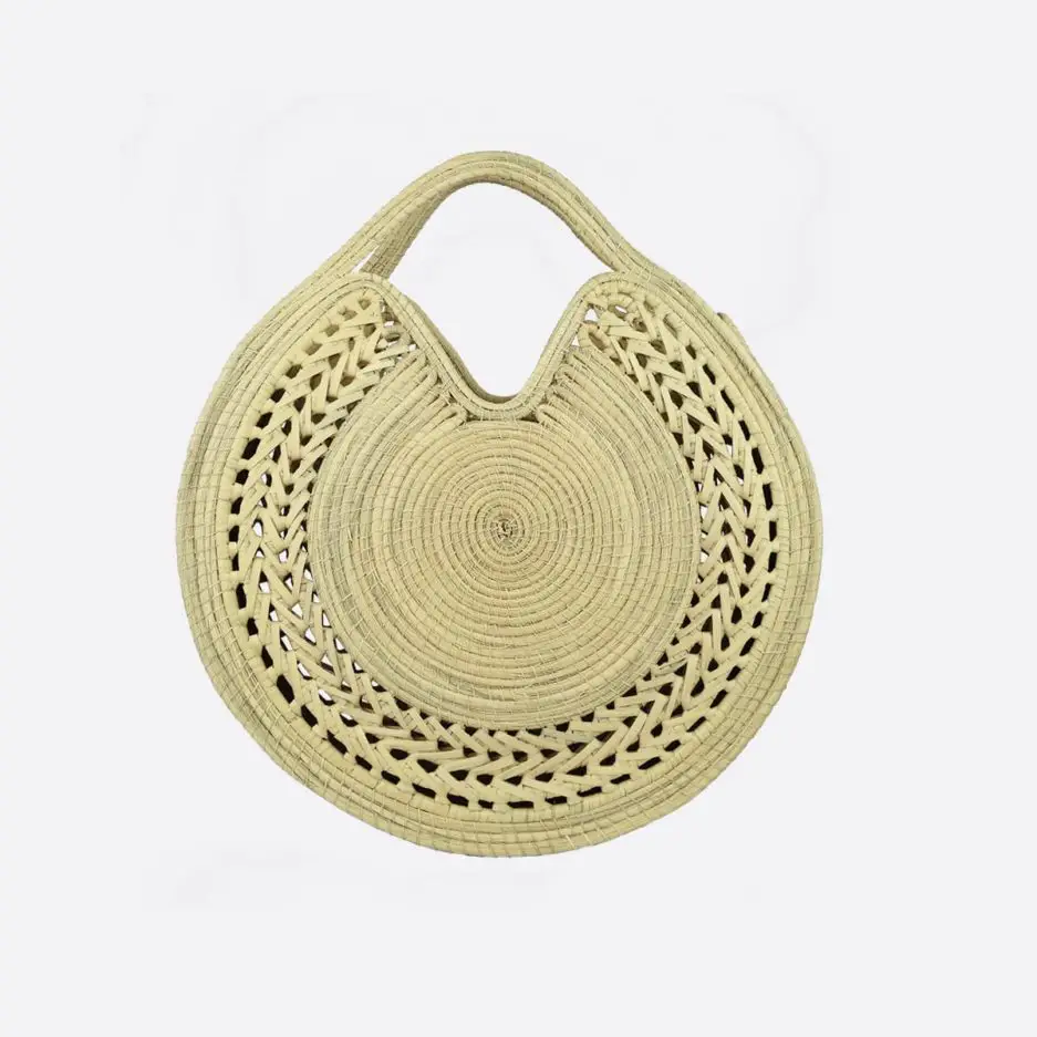 Cabas rond en palmier tressé Agustina Finca Home