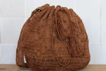 Sac bourse femme été Finca Home-bourse-femme-ete-marron-zoom-finca-home