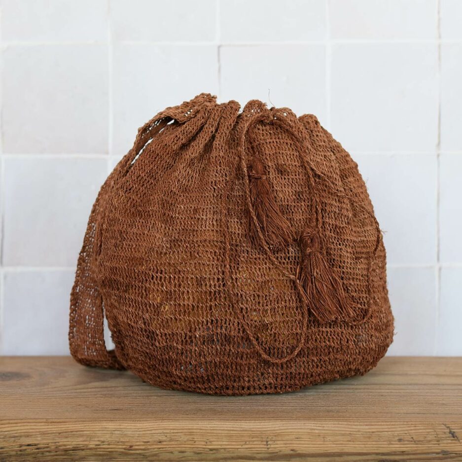 Sac bourse femme été Finca Home-bourse-femme-ete-marron-zoom-finca-home