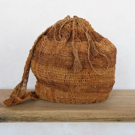 Sac bourse femme été ocre Finca Home-bourse-femme-ete-marron-zoom-finca-home