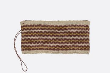 Trousse plate marron en chaguar Finca Home