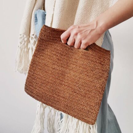 Sac pochette rouille