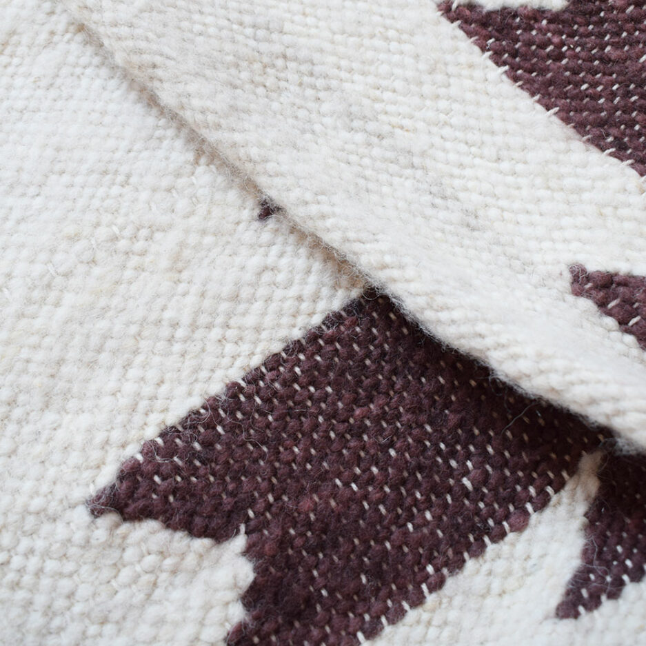 Mini tapis en laine acajou Finca Home