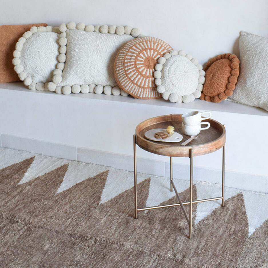 Tapis en laine cannelle Finca Home