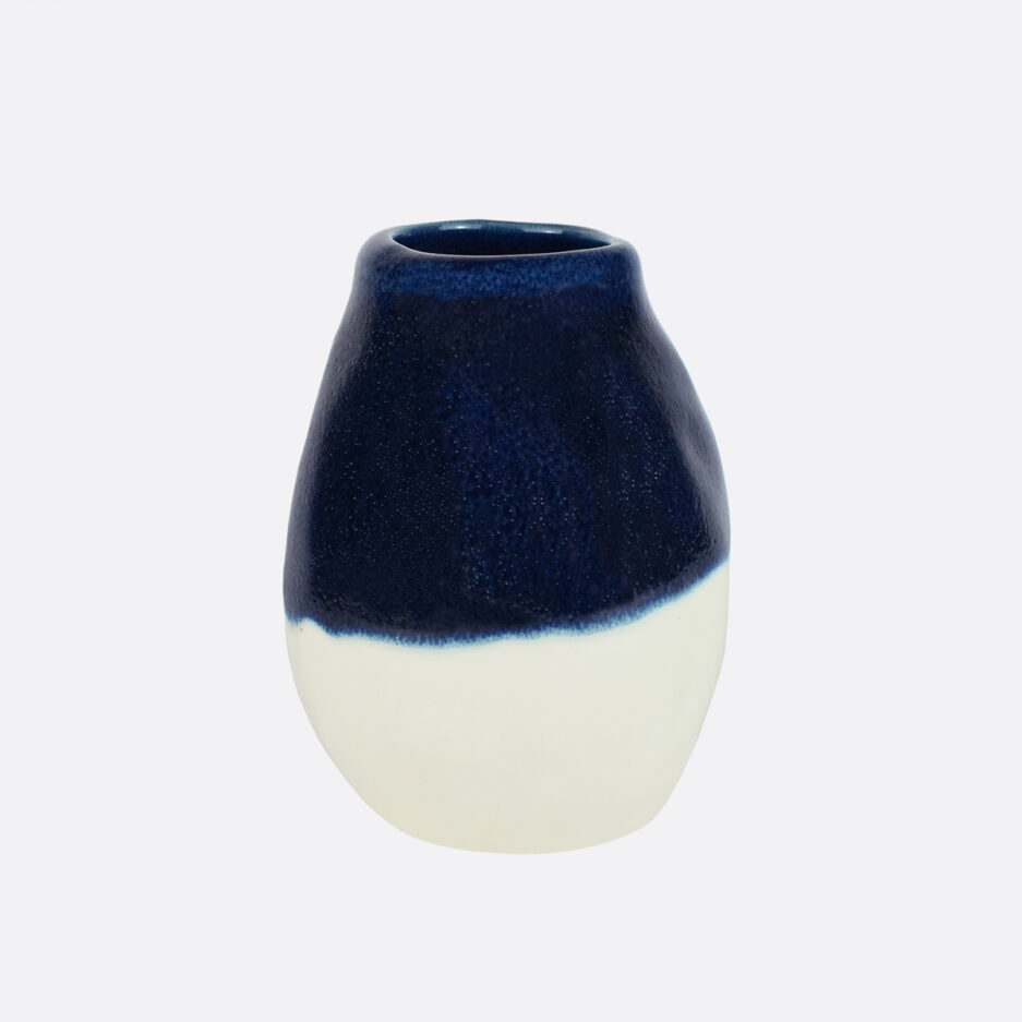 Petit vase bleu déco Finca Home