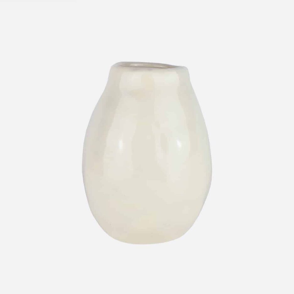 Petit vase en céramique crème Finca Home