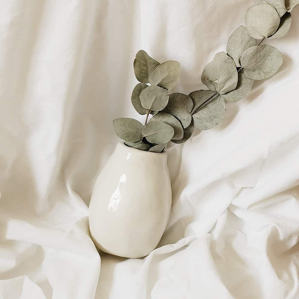 Vase en céramique artisanale crème Finca Home
