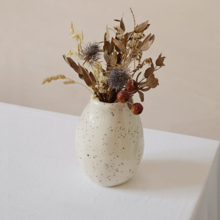 Petit vase moucheté en céramique Finca Home