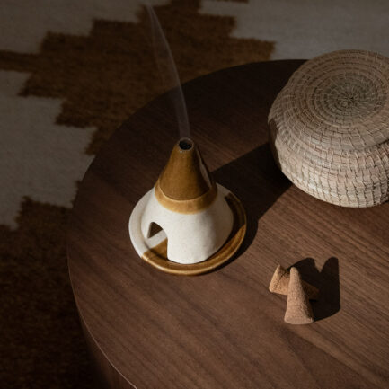 Porte Encens Tipi Ocre
