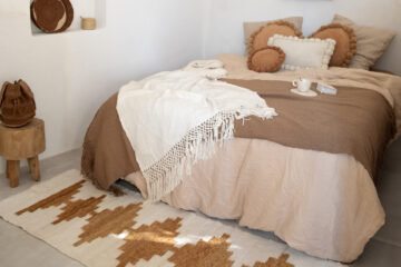 Tapis de couloir en laine ocre Finca Home