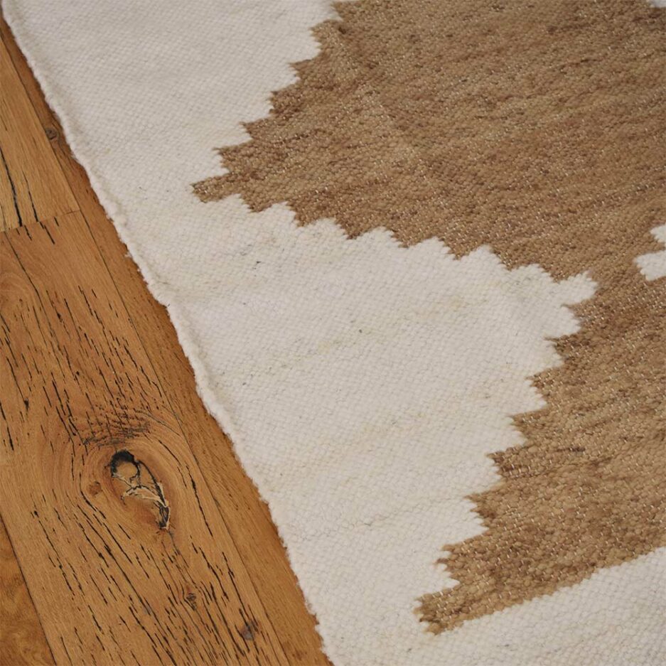 Tapis de couloir en laine ocre Finca Home