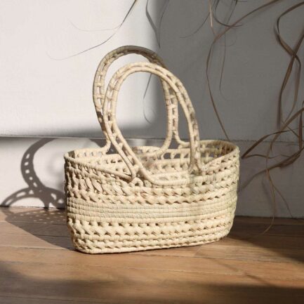 Panier tressé XS en feuilles de palmier Finca Home