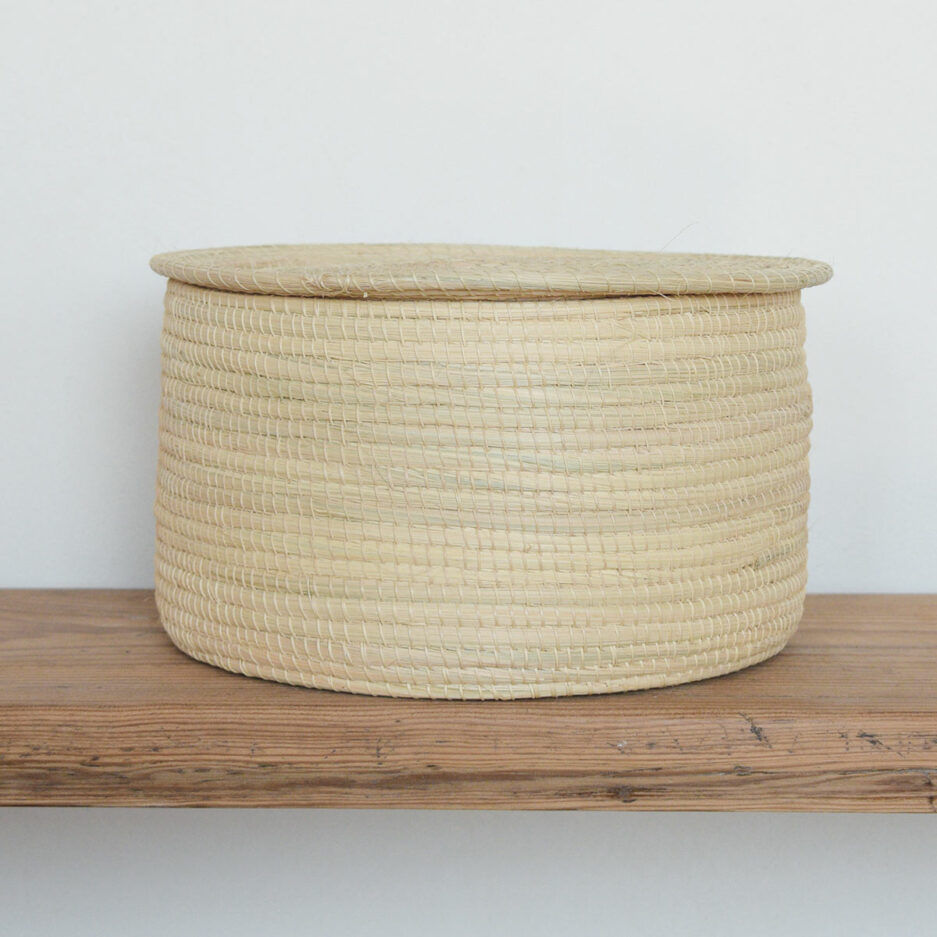 Boîte avec couvercle en palmier Finca Home