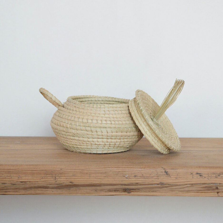 Mini boîte tressée en palmier Finca Home
