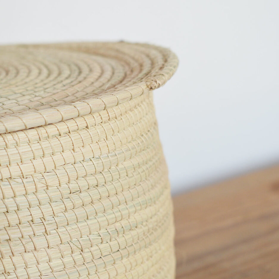 Boîte avec couvercle en palmier Finca Home