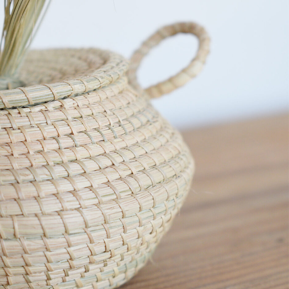 Mini boîte tressée en palmier Finca Home