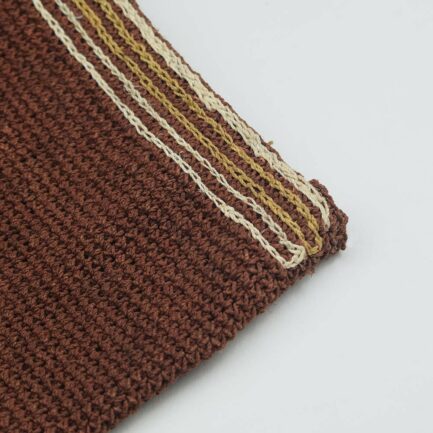 Pochette tissée marron