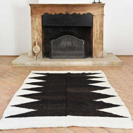 Tapis en laine noir et beige Finca Home