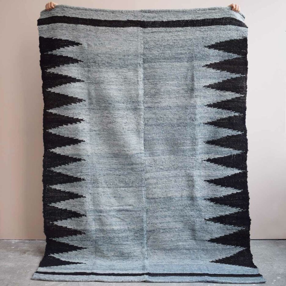 Tapis en laine gris et noir Finca Home