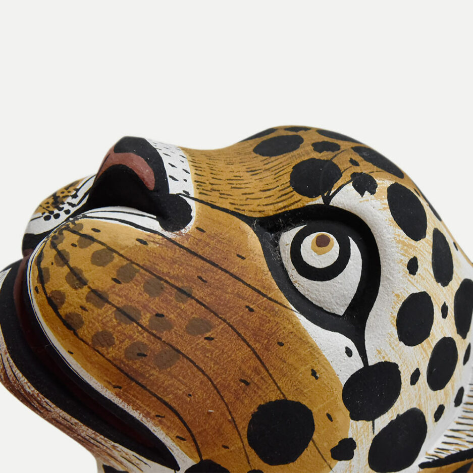 Masque déco en bois félin Finca Home