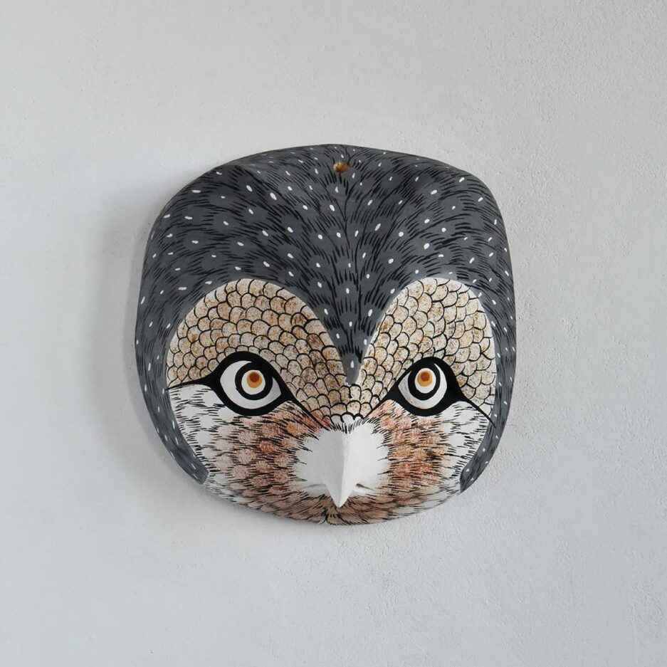 Trophée animaux en bois hibou Finca Home