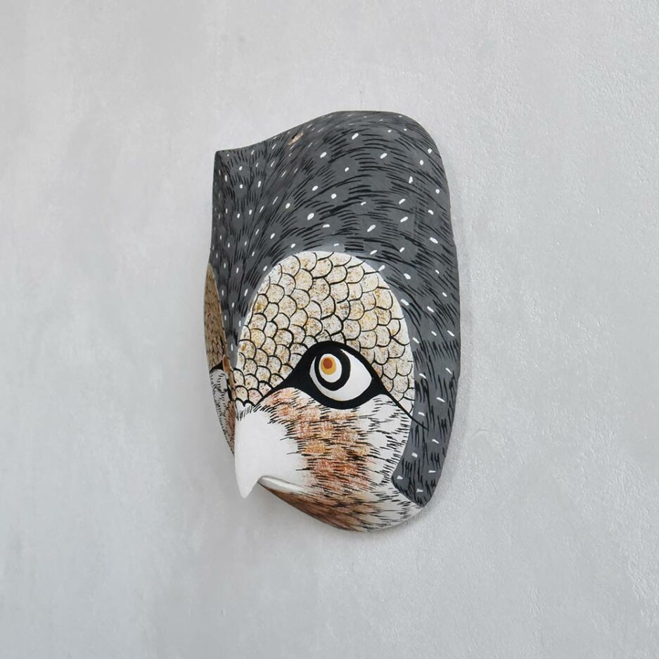 Trophée animaux en bois hibou Finca Home