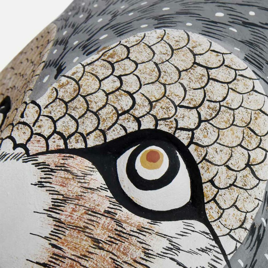 Trophée animaux en bois hibou Finca Home