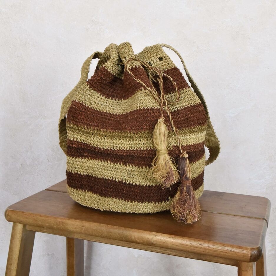 Sac bourse femme rayé Finca Home