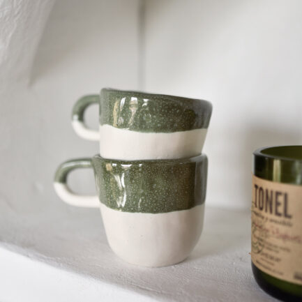 Mug en céramique vert