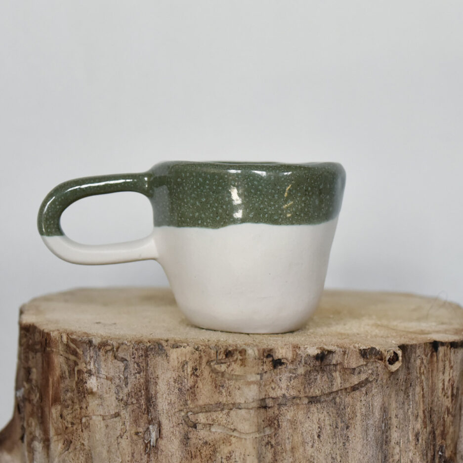 Mug céramique artisanale vert Finca Home