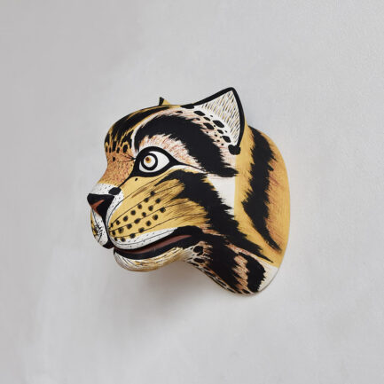 Sculpture en bois animal Grand Félin Finca Home